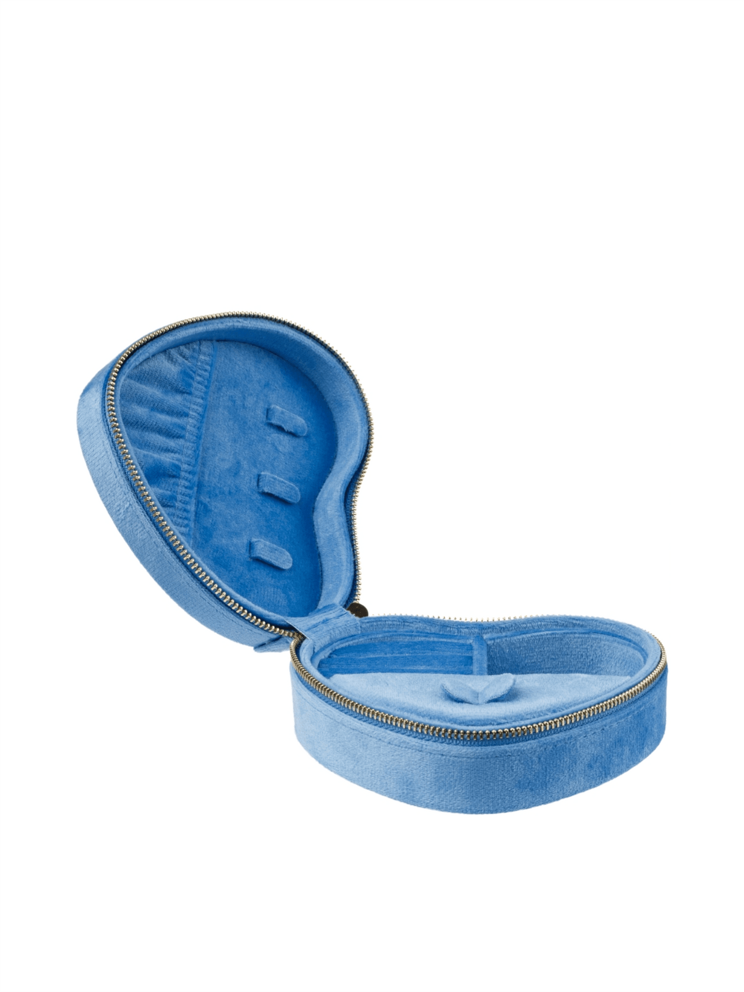 Velvet Heart Jewellery Box - Ibiza Blue - at home