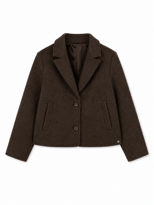 Wool Short Jacket - Moro - at home
