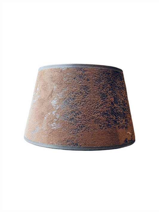 Lampeskjerm - Cylinder Dark Brown Leather