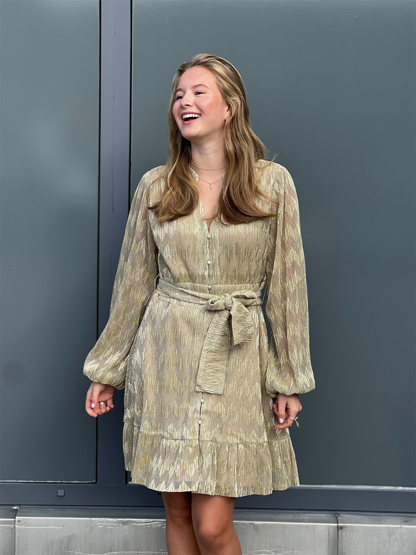 Inez Dress - Gold