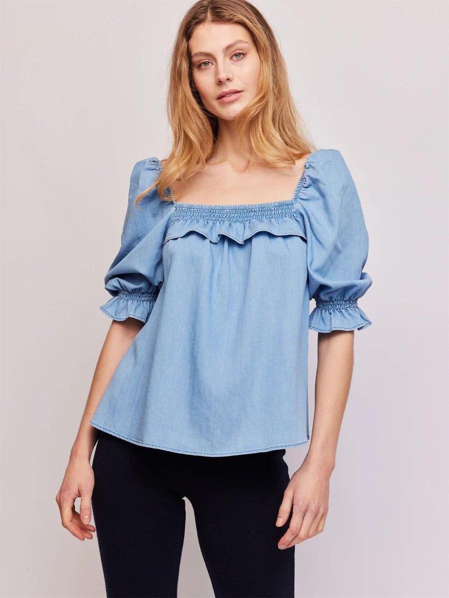 Ally Denim Shirt - at home