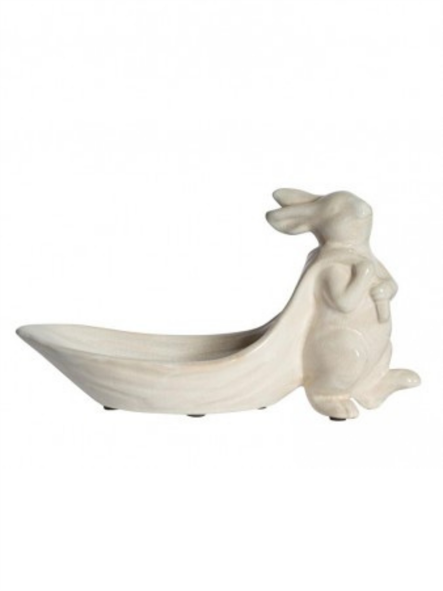 White Rabbit Holding Bag Bowl