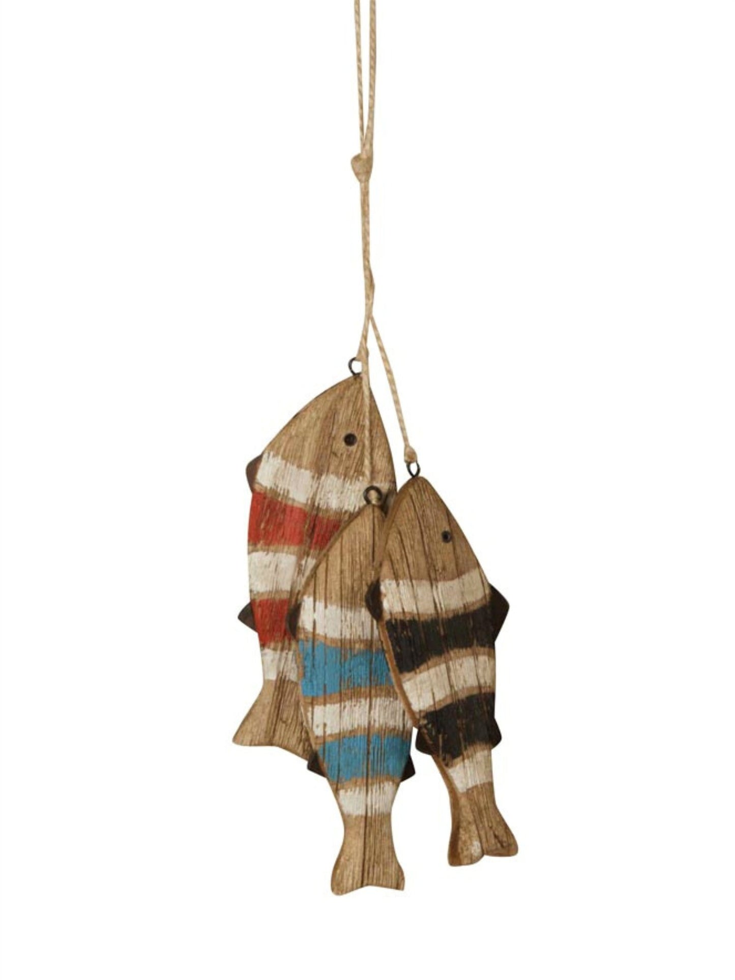 Bunch Of 3 Hanging Fishes - Black/Red/Blue - at home