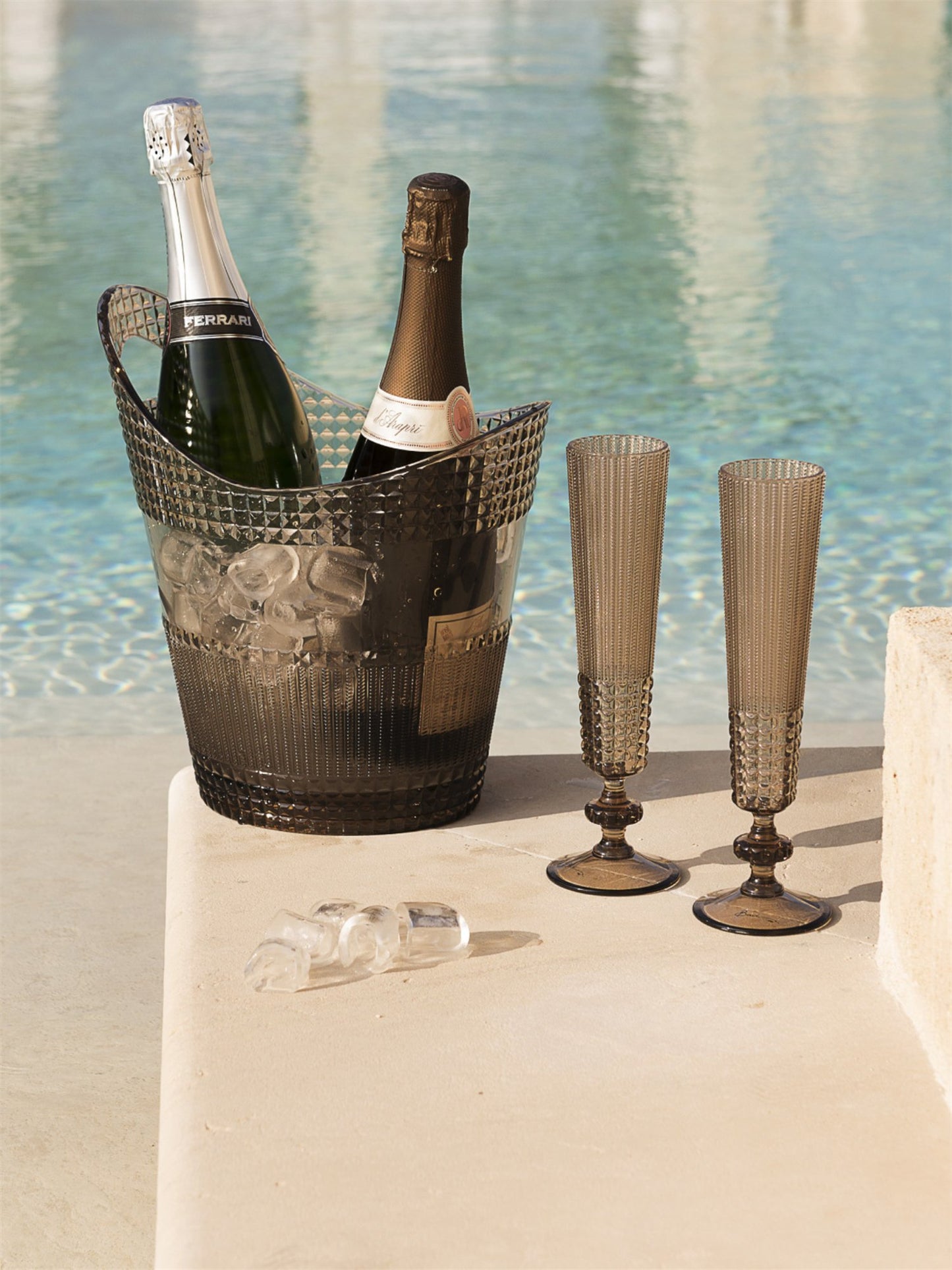 Champagne Flute Chic & Zen - Clear - at home