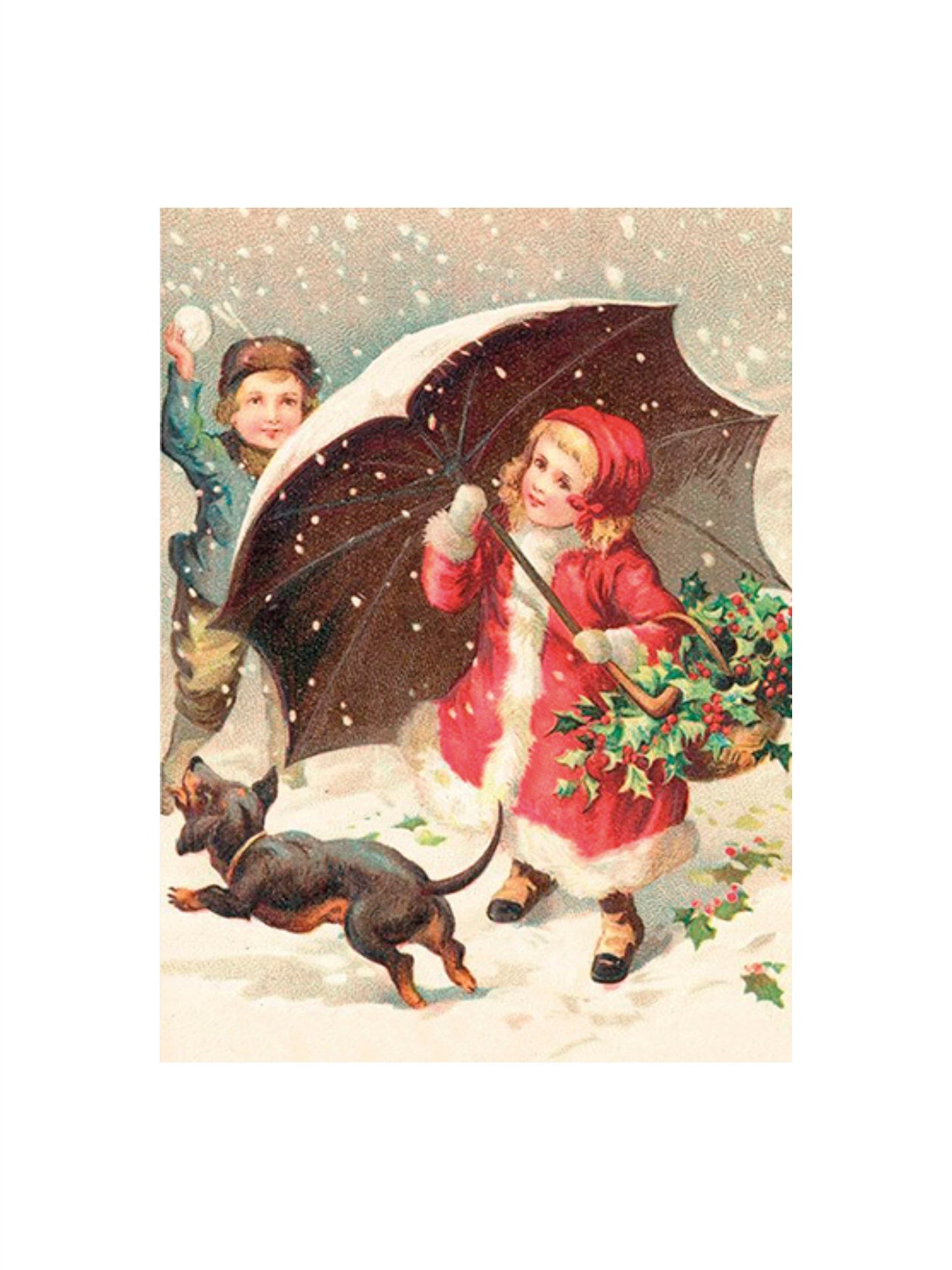 Dobbelt Kort Liten - Vinterbarn - at home