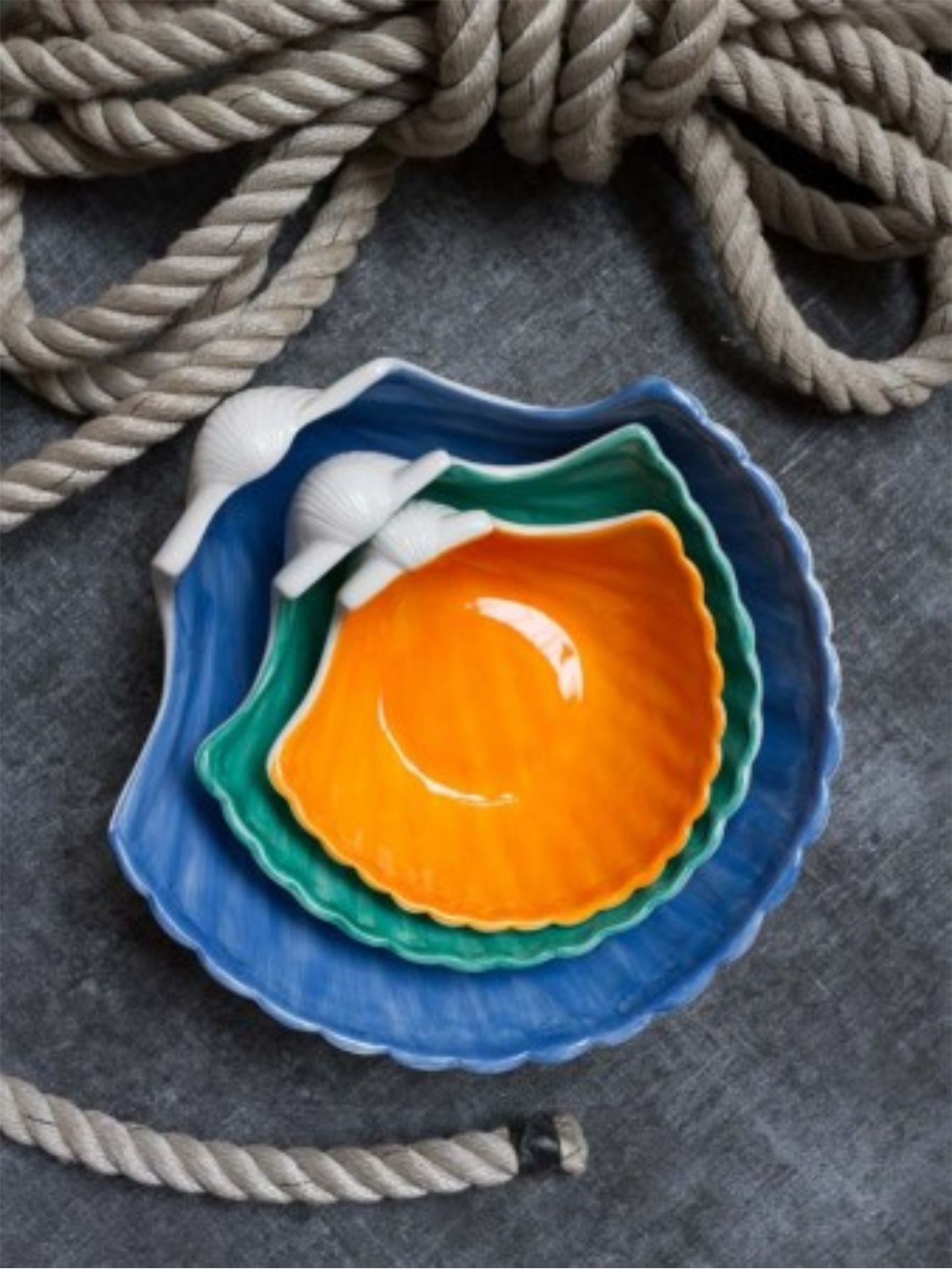 Skål Shell "Coquille" - Orange