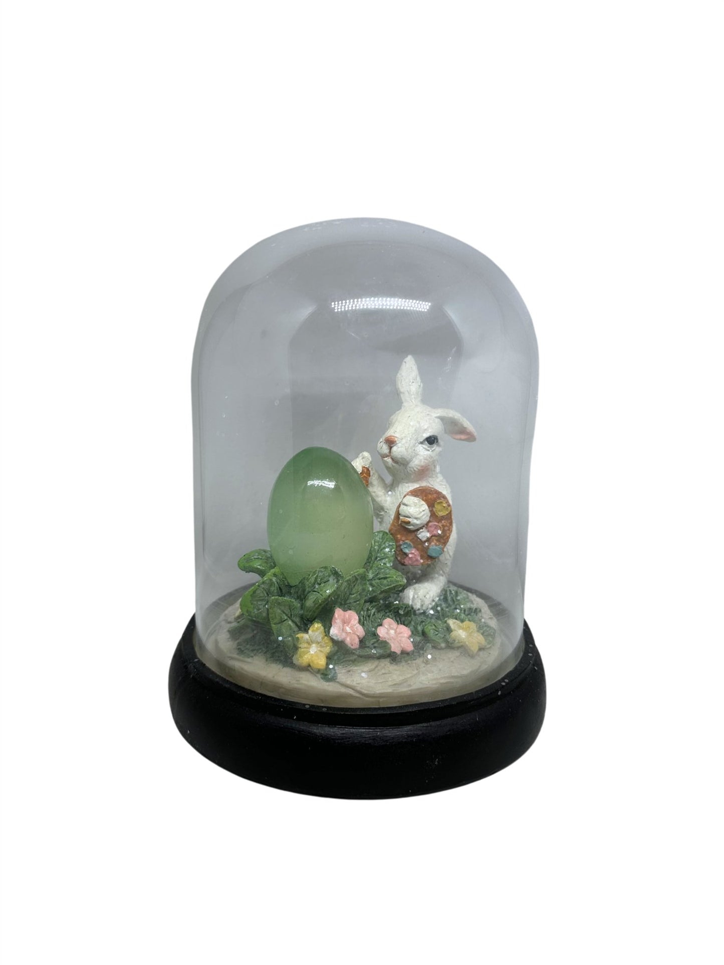 Glasskuppel Hare/Egg 13x18cm - at home