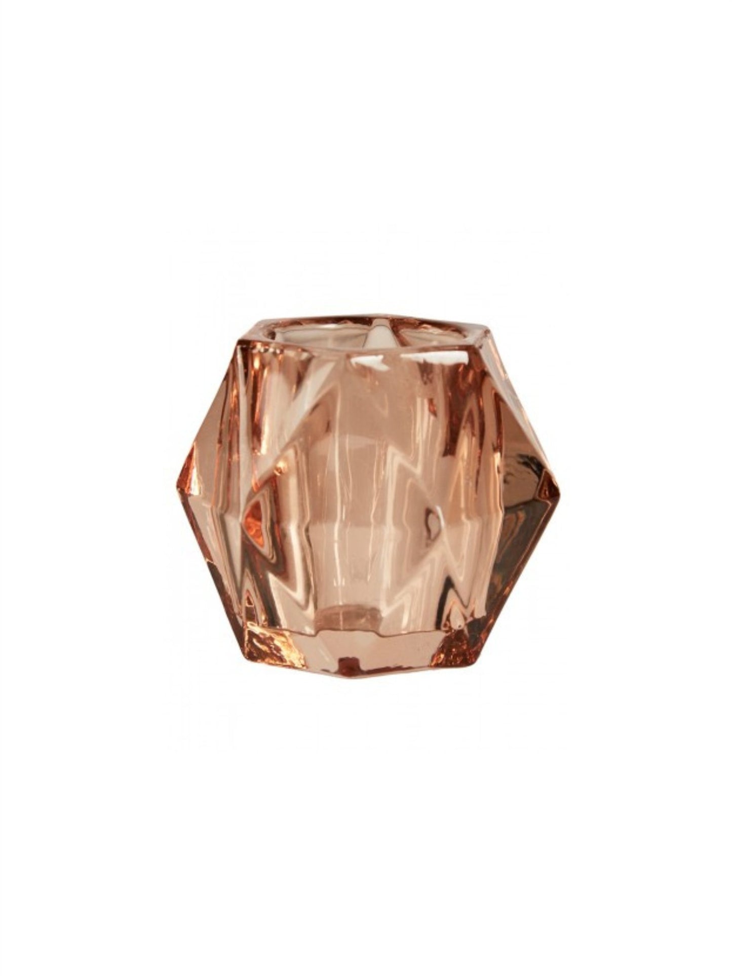 Harlequin Tea Light - Peach - at home