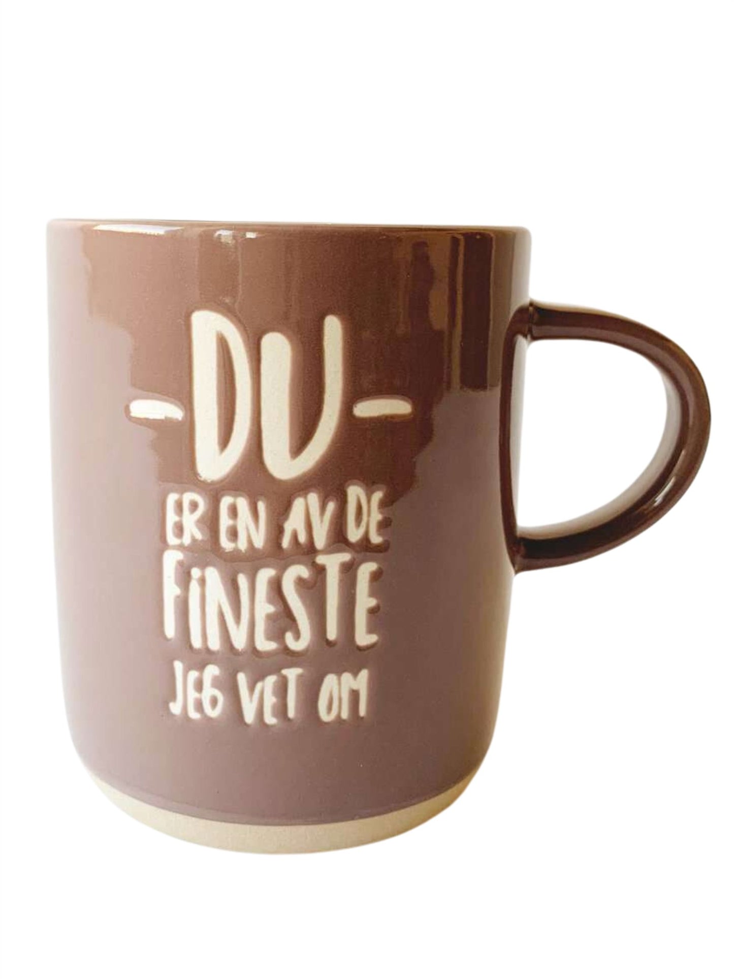 Krus "En Av De Fineste Jeg Vet Om" - Brun - at home