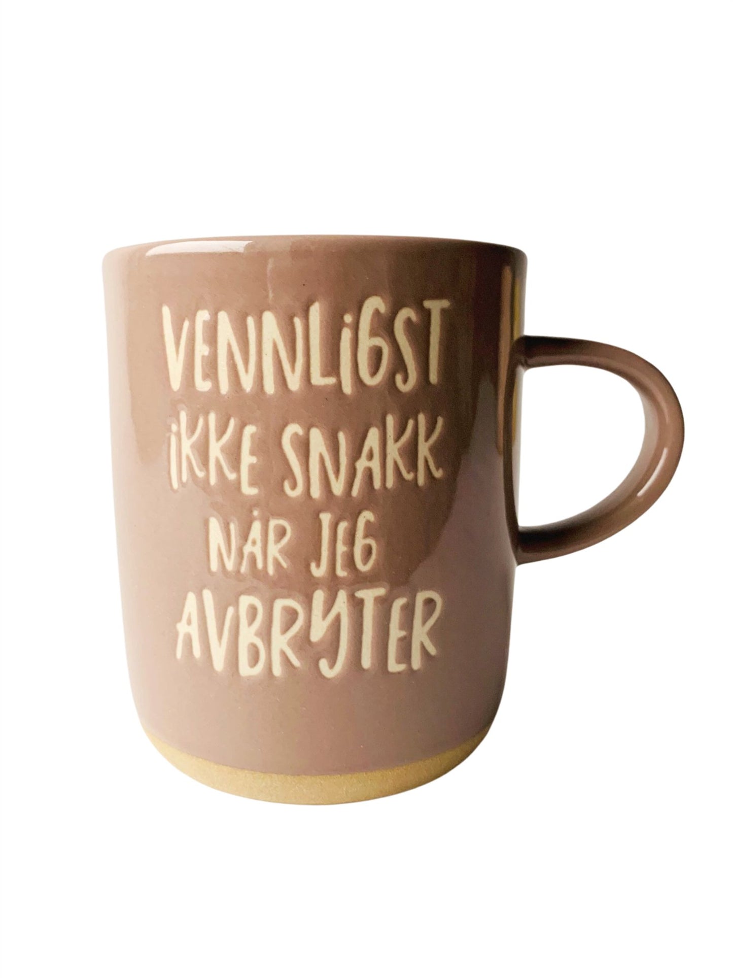 Krus "Vennligst Ikke Snakk Når Jeg Avbryter" - Brun - at home