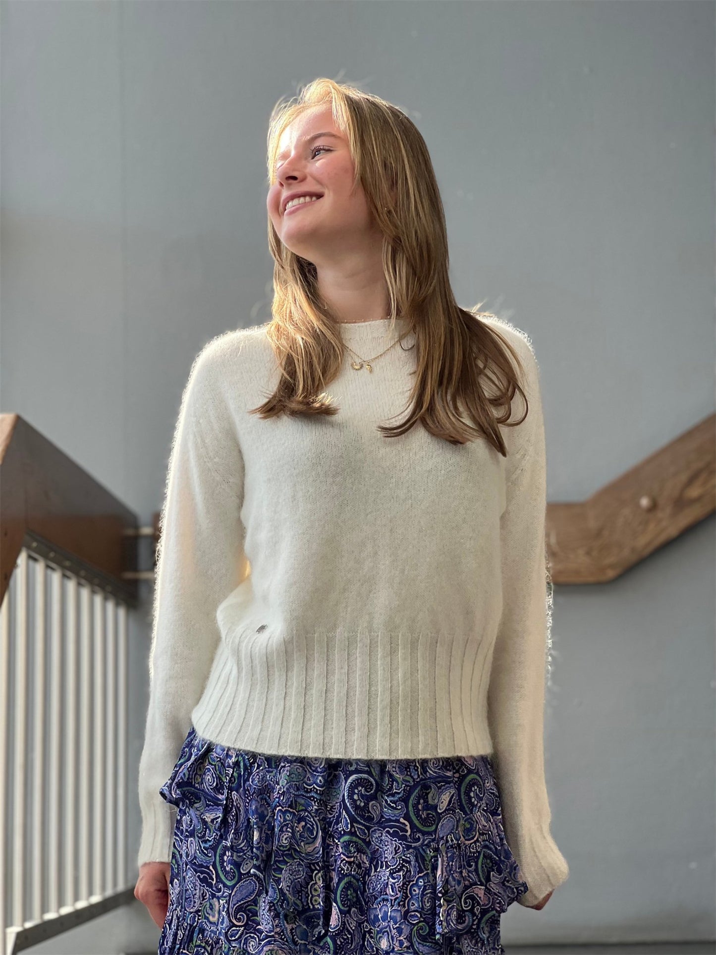 Matilda Sweater - Off-White - at home
