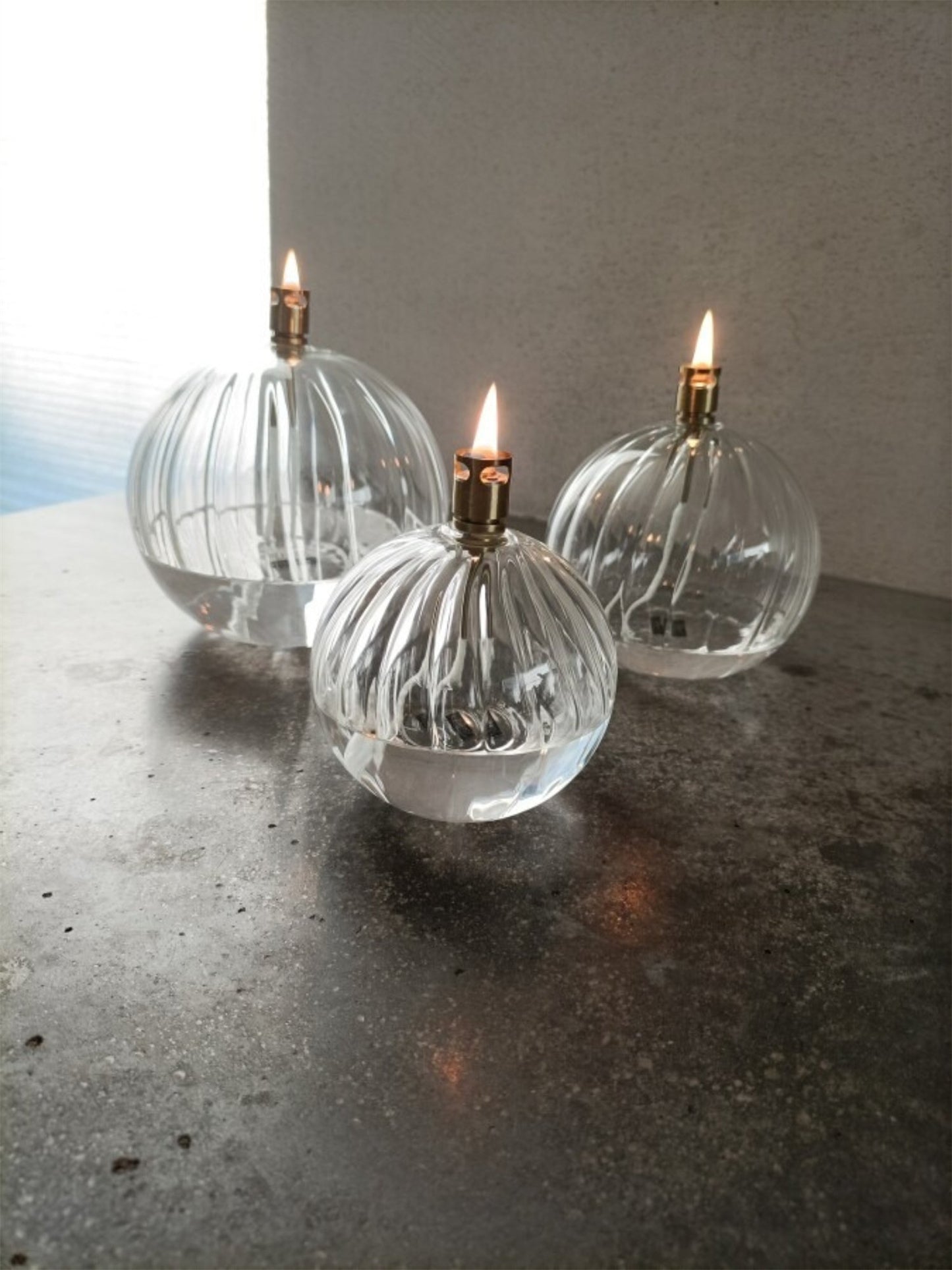 Oljelampe - Round Elegant Brass L - at home