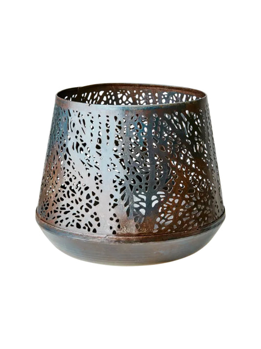 Oryx Candle Holder L Forest - Black - at home