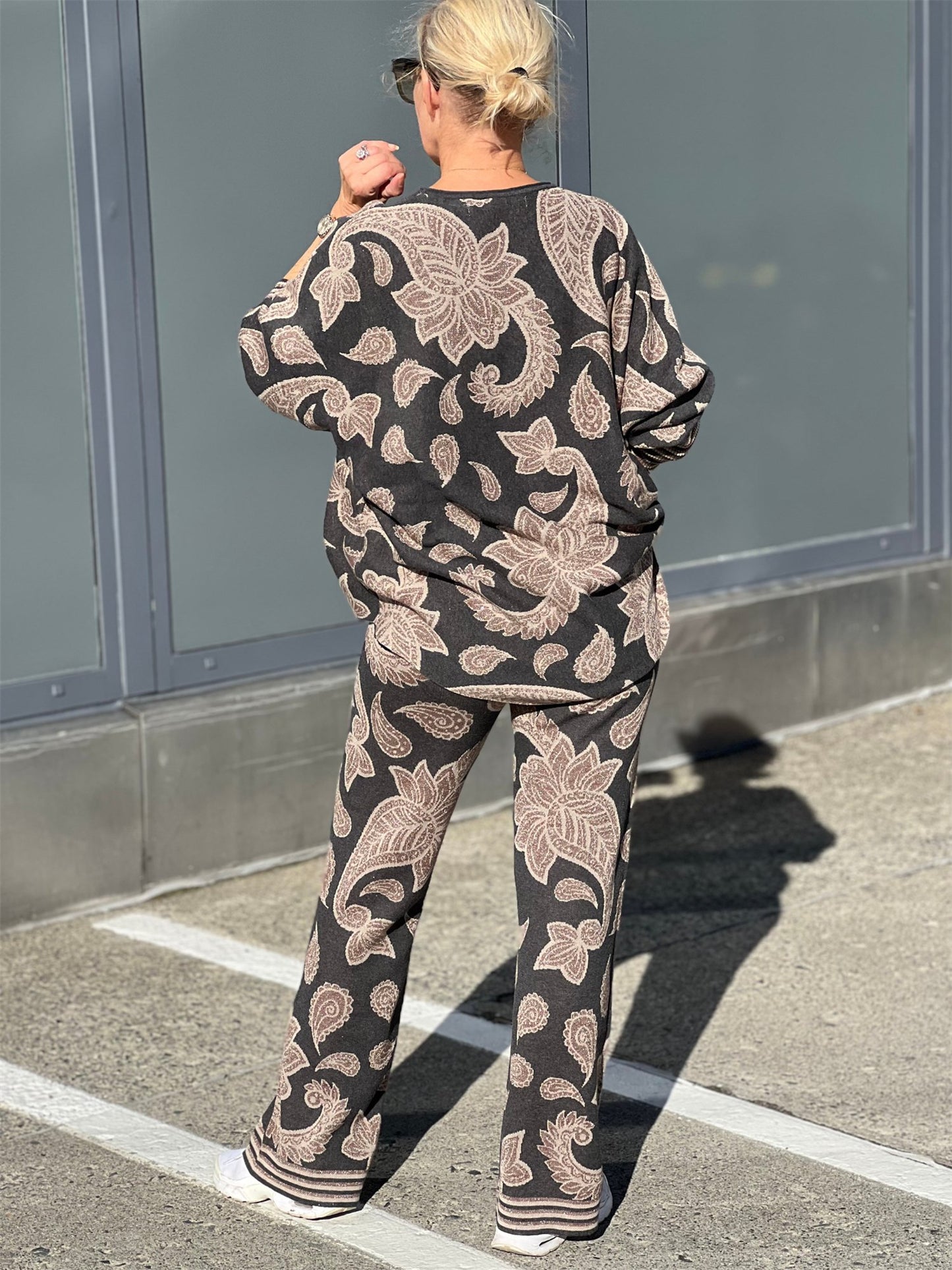 Paisley Mix Pants - Paisley Mix - at home