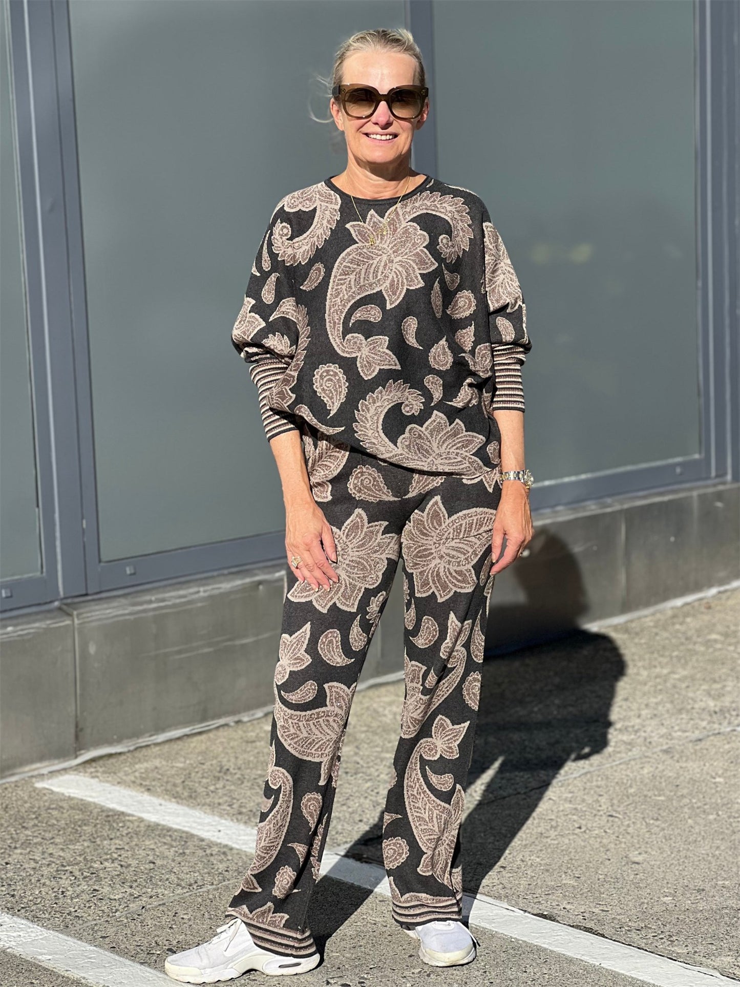 Paisley Mix Pants - Paisley Mix - at home