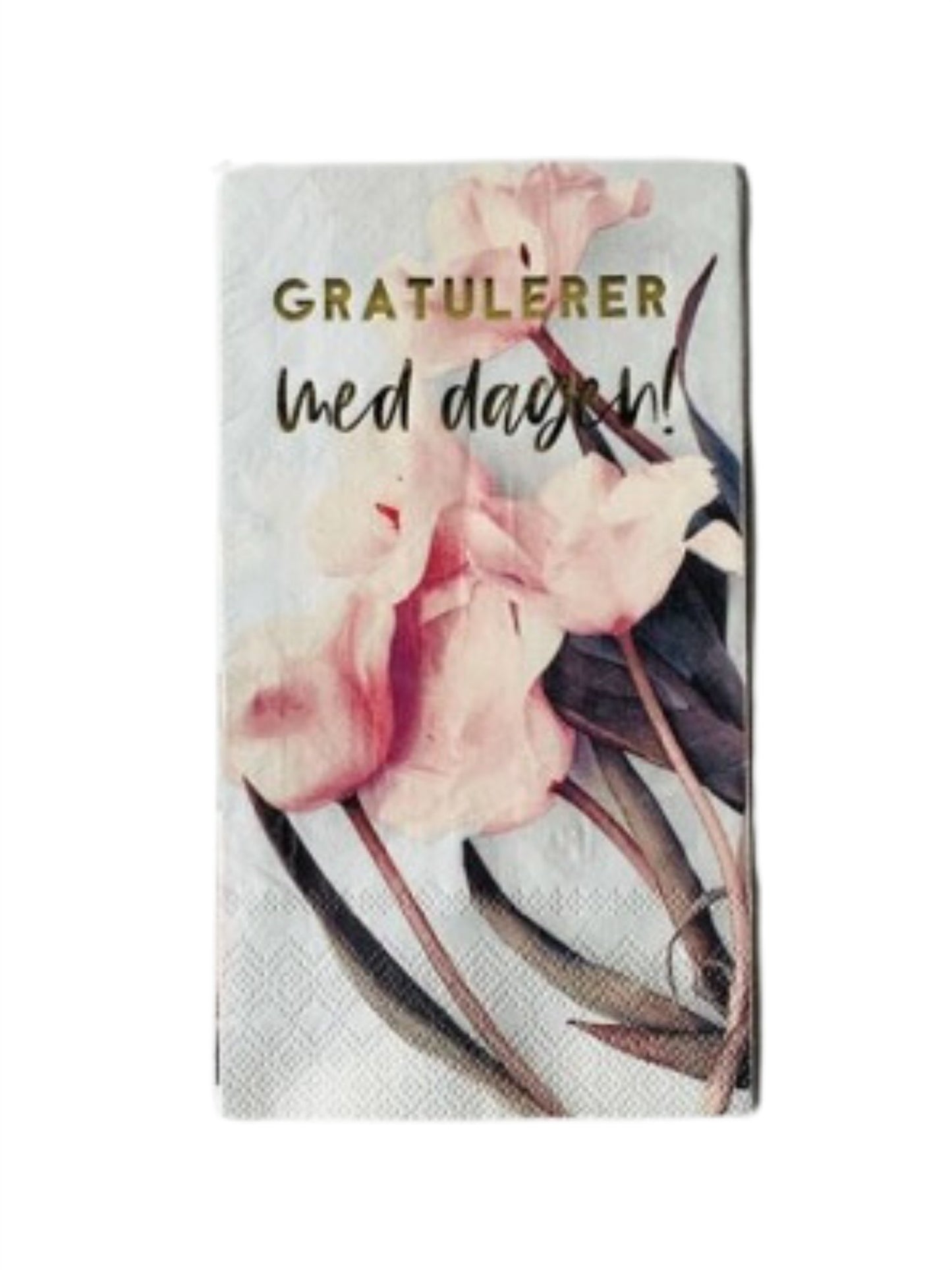 Servietter - "Gratulerer med dagen" 33x40cm - at home