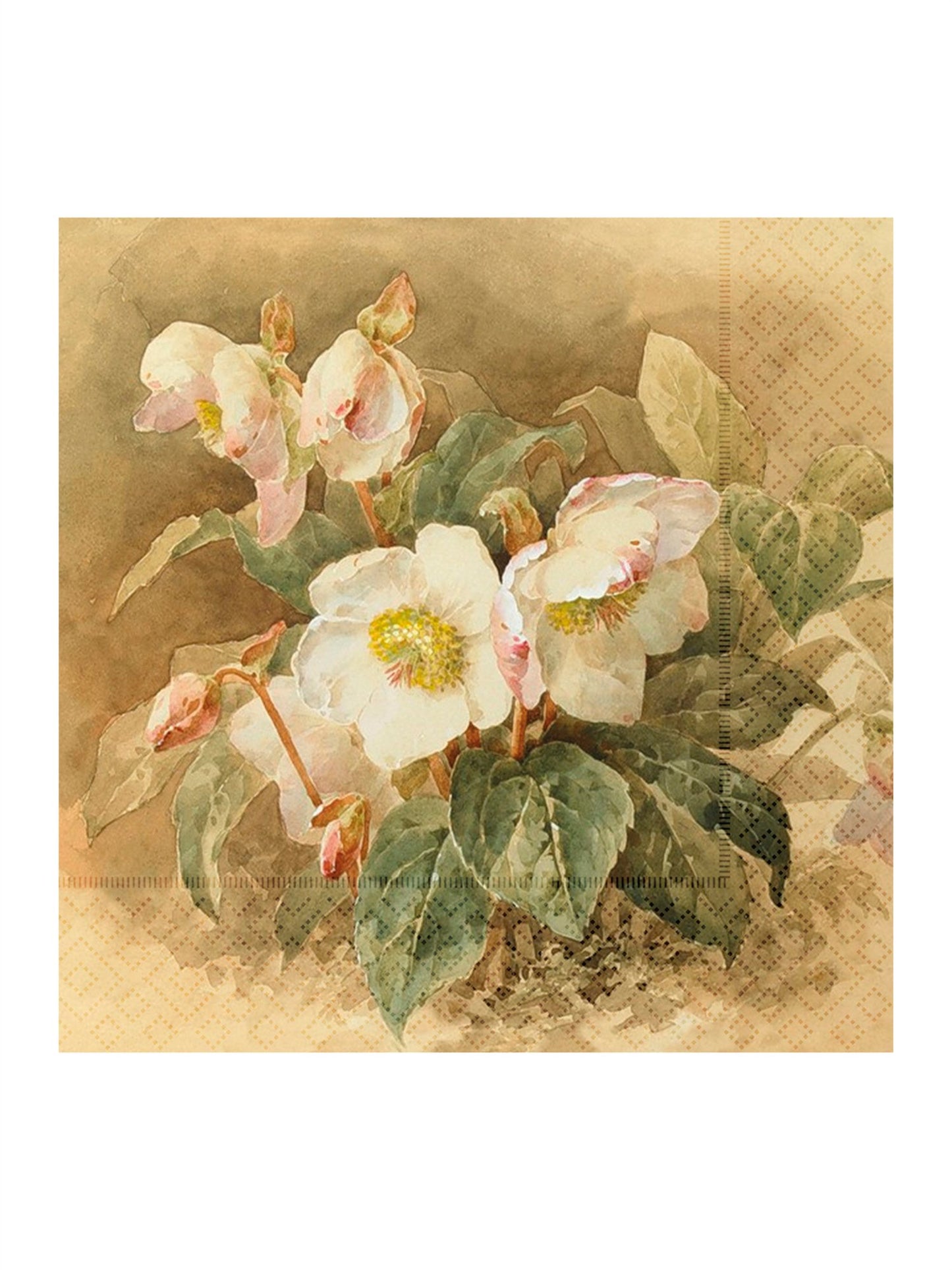 Servietter - Juleroser 33x33cm - at home