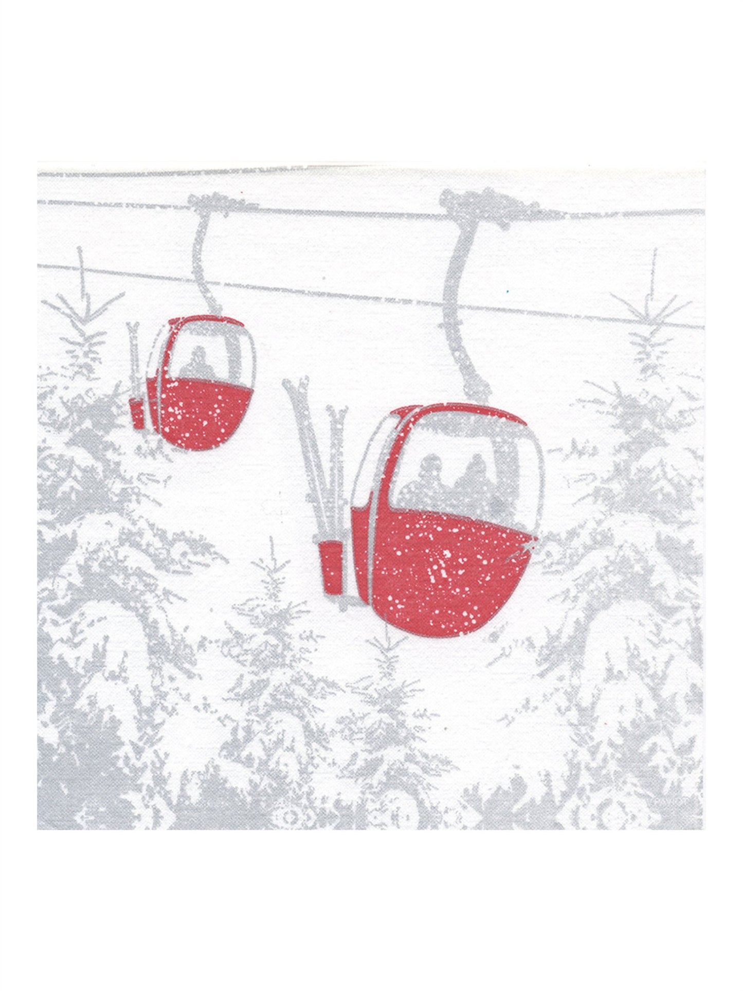 Servietter - Telecabine Red 40x40cm - at home