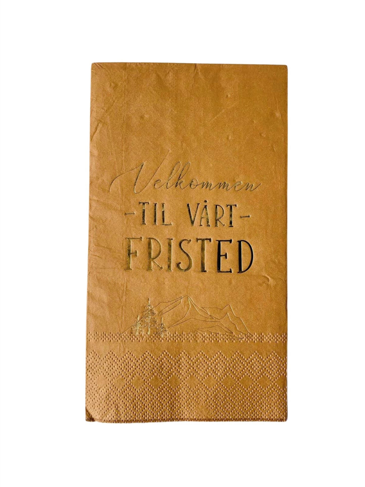 Servietter - "Velkommen Til Vårt Fristed" 33x40cm - at home