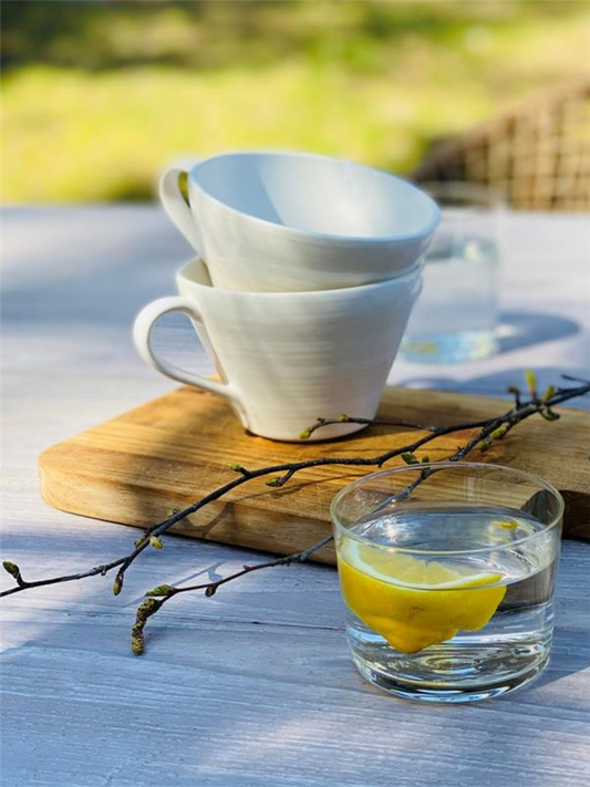 Kopp Frokost Colour - Hvit