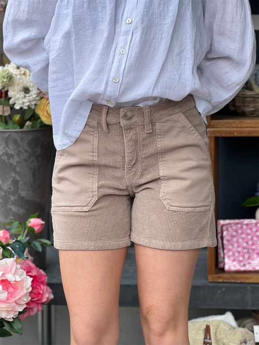 Emilia Cashmere Cord Shorts - Aride