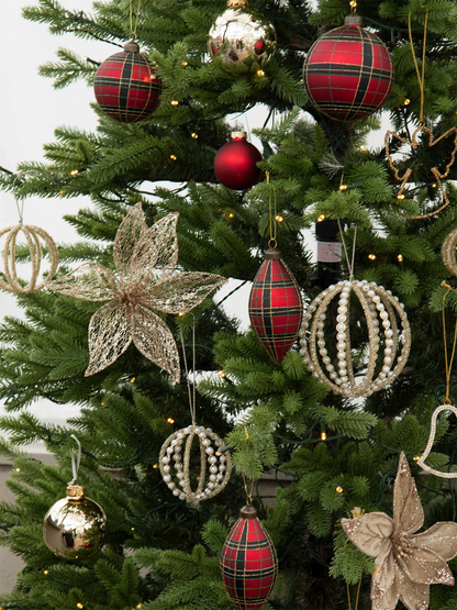 Julekule - Twill Rund 10cm