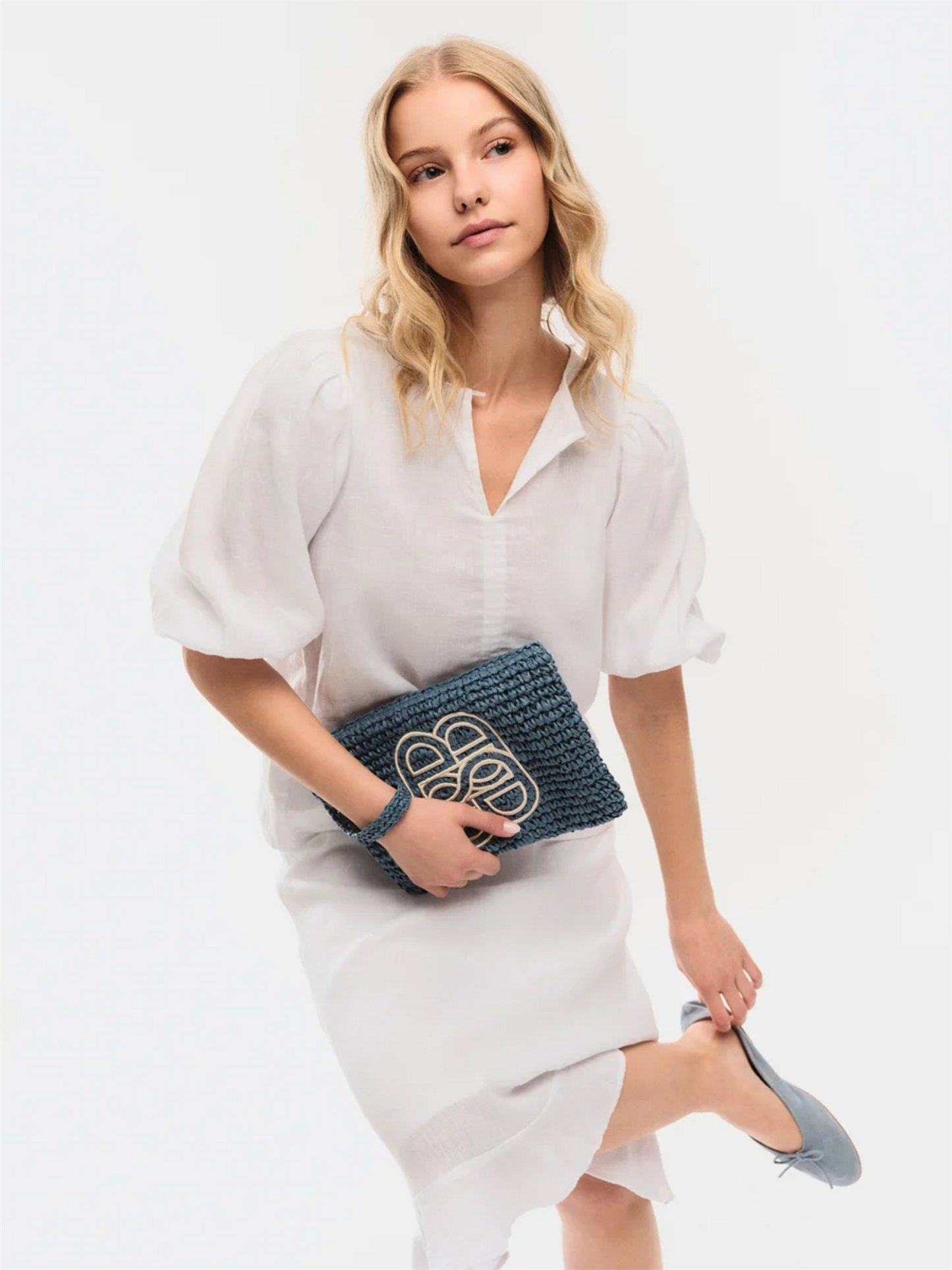 Anna Linen Top - White