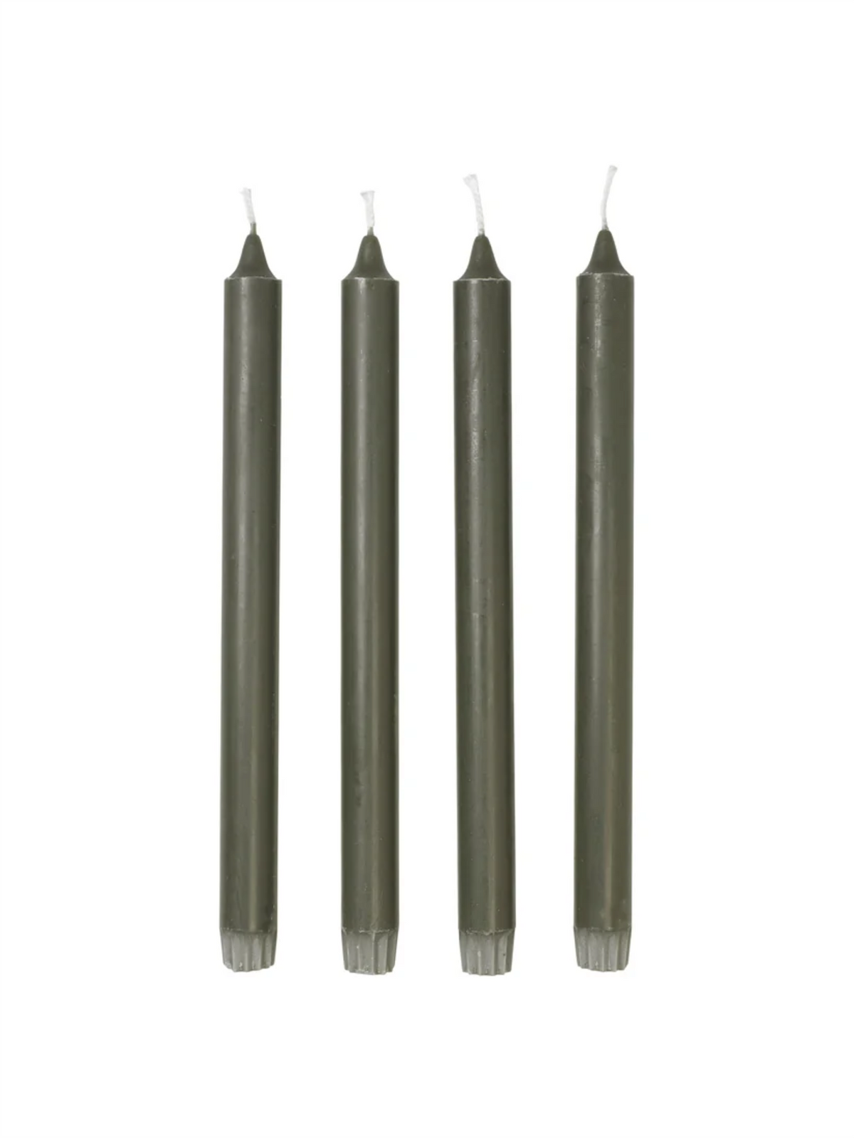 Eco Taper Candle 4pk - Grape Leaf Green