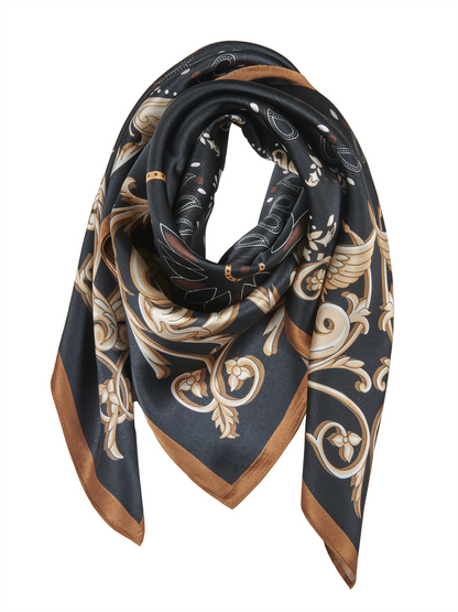 Lola Silk Scarf - Black