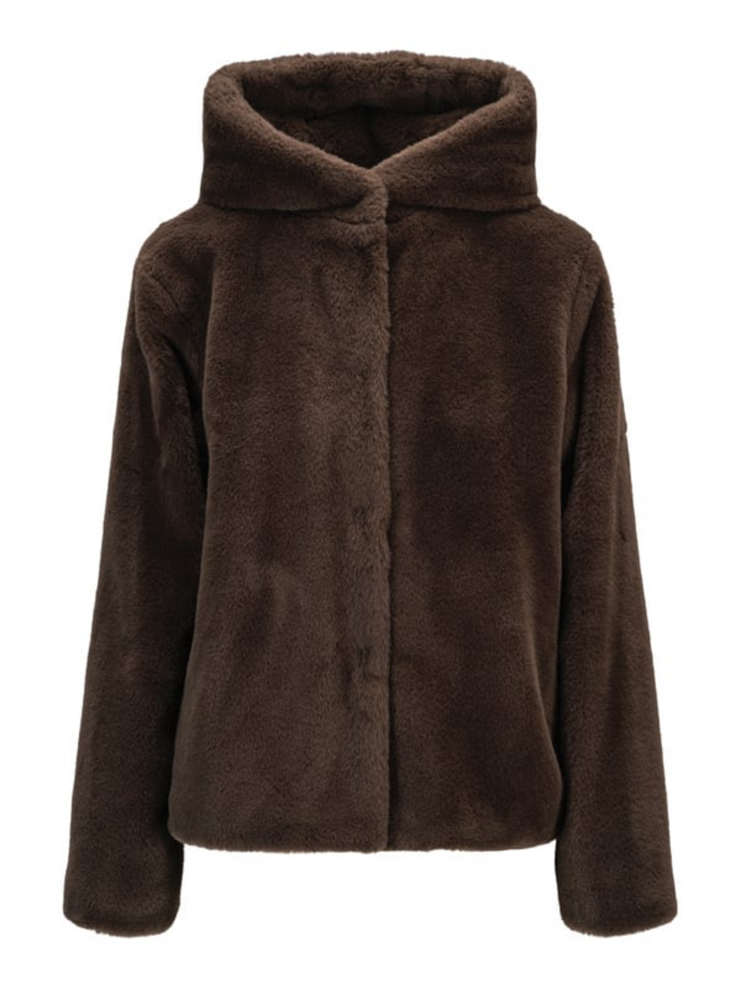 Charlie Fake Fur Jacket - Brown