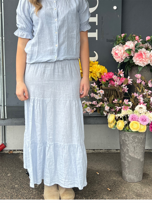 Amara Long Skirt - Sky