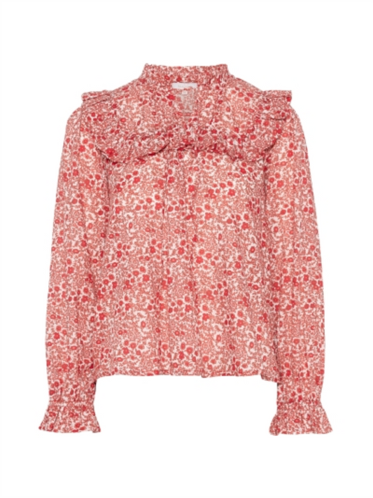 Malina Blouse - Red Paisley