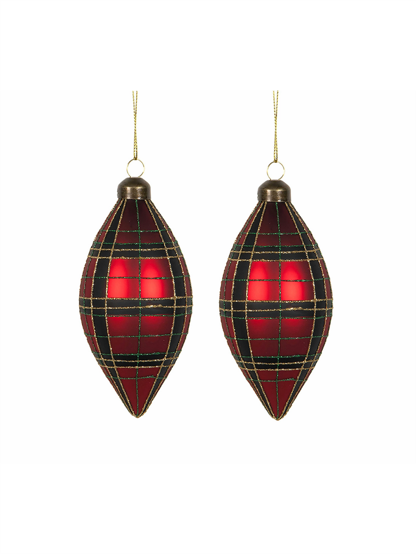 Julekule - Twill Avlang 13cm