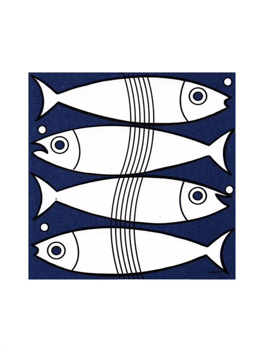 Servietter - Fisk 25x25cm
