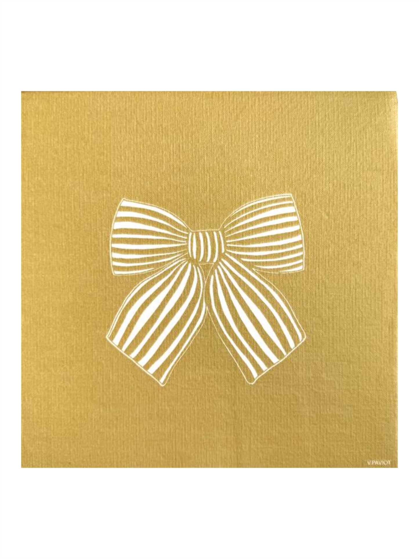 Servietter - Sløyfe Gull 40x40cm