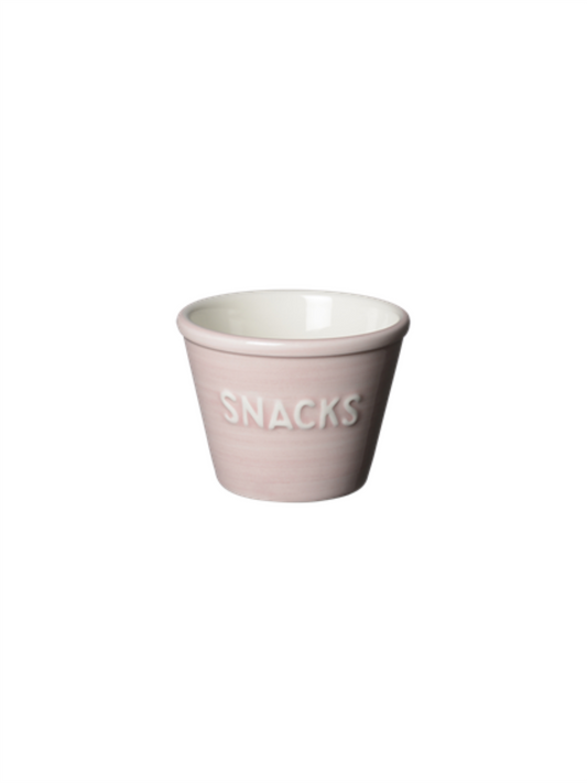 Snacksskål - Soft Pink M/Hvit Tekst