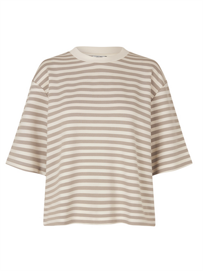 Emrys-M T-shirt - Island Fossil Stripe