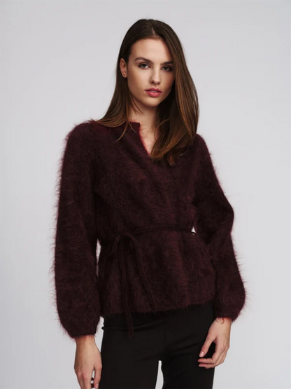 Fredrikke Chunky Cardigan - Oxblood