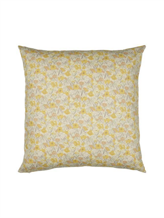 Putetrekk 60x60cm - Mix Blomster Gul