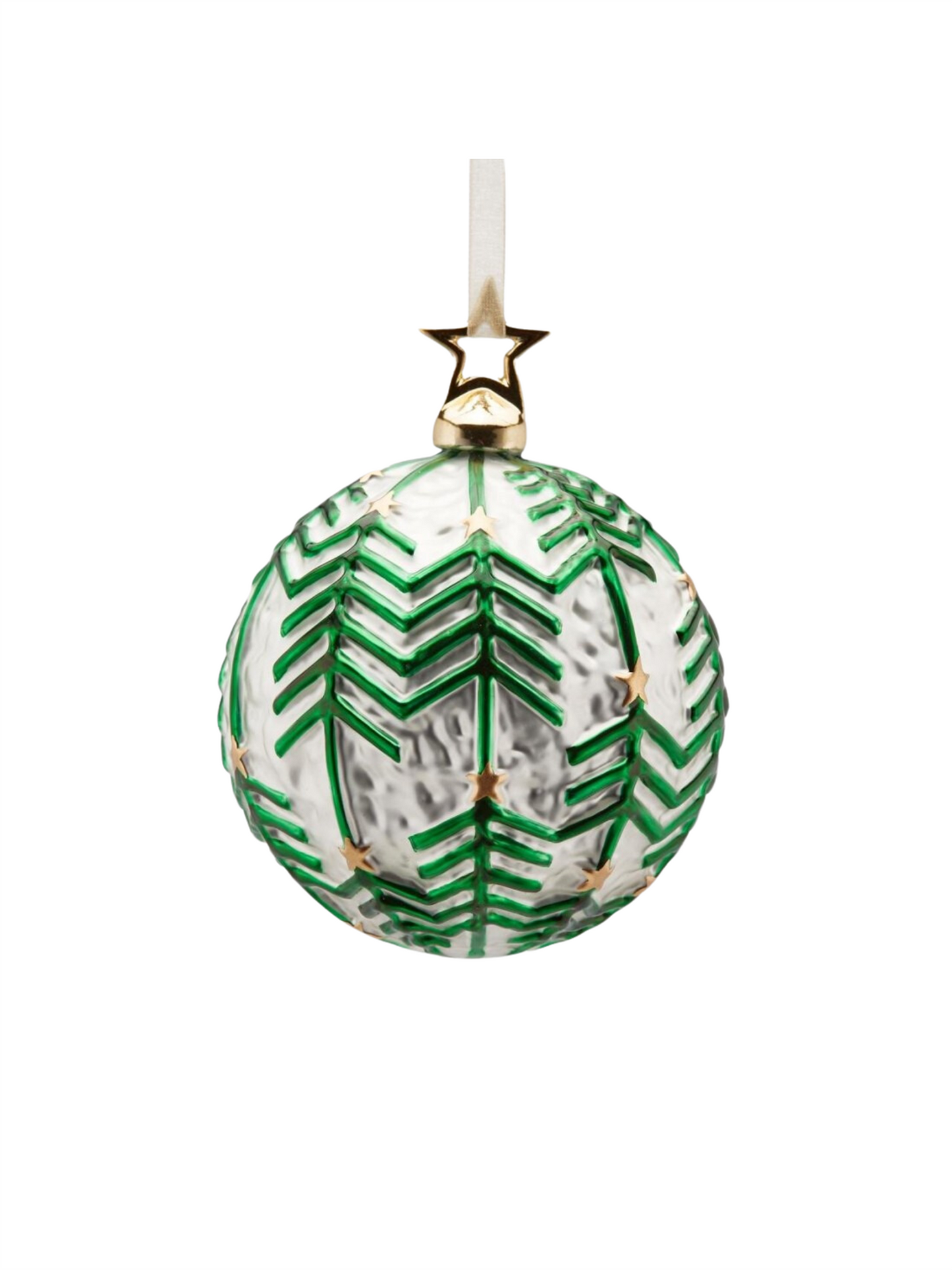 Julekule - Glass Pine 10cm