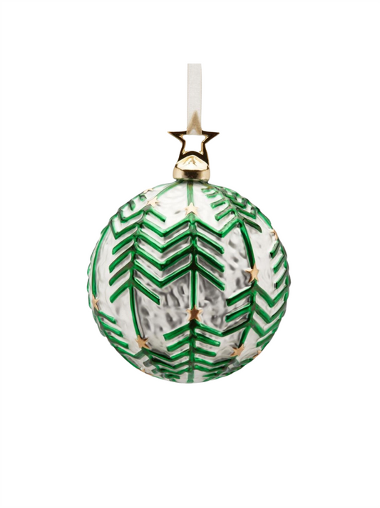 Julekule - Glass Pine 10cm
