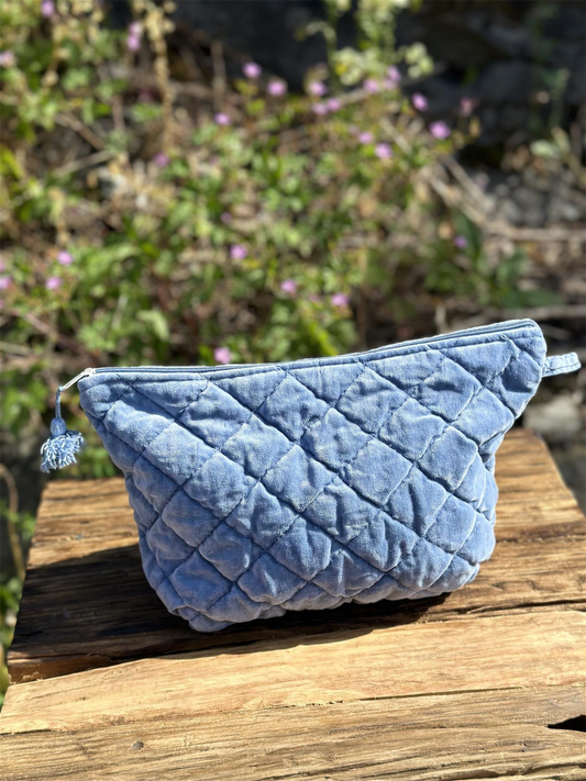 Toalettmappe Velur - Moonlight Blue