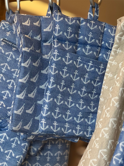 Gryteklut Med Ankere - Blå