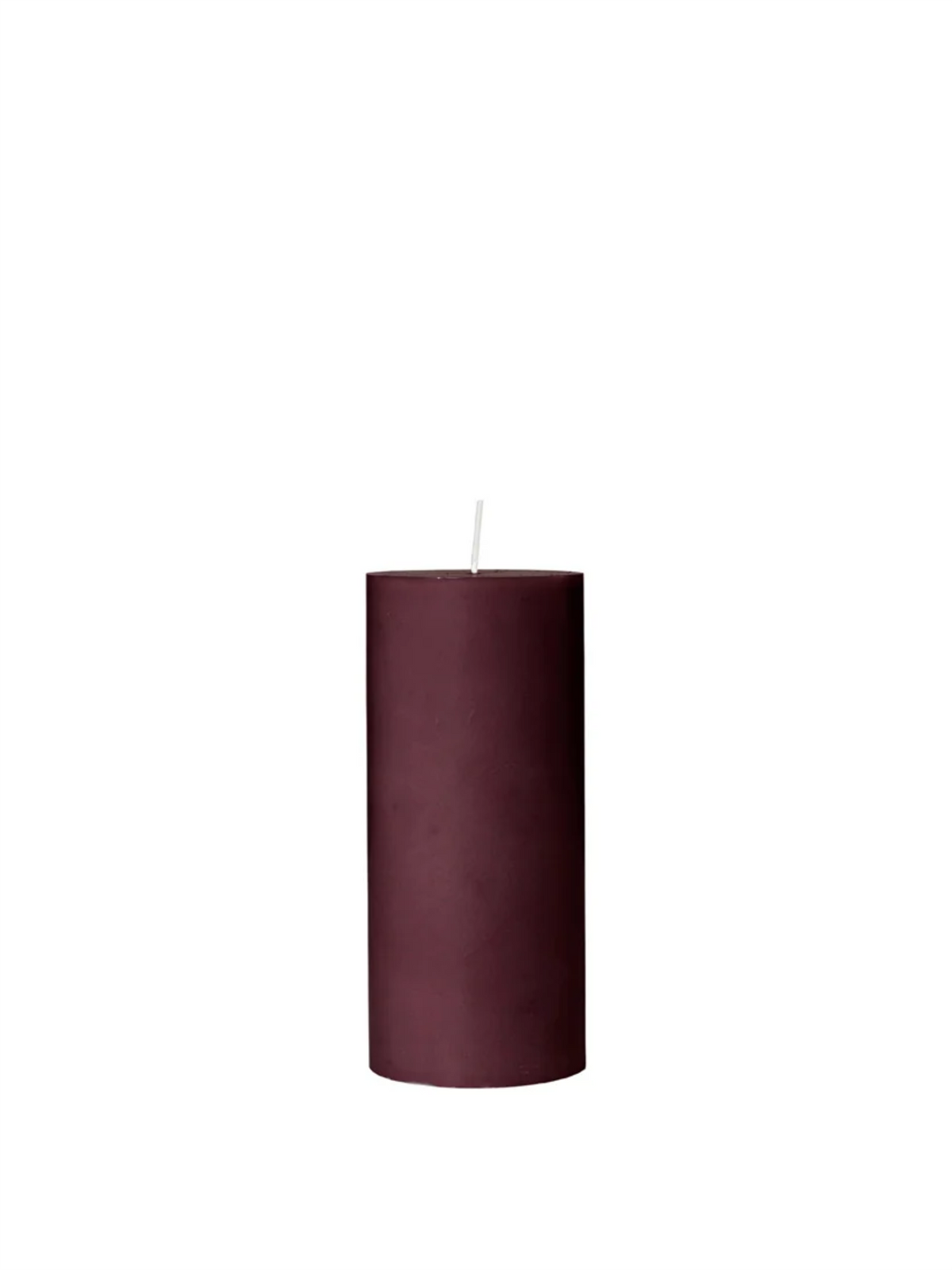Eco Pillar Candle 15cm - Wine Berry