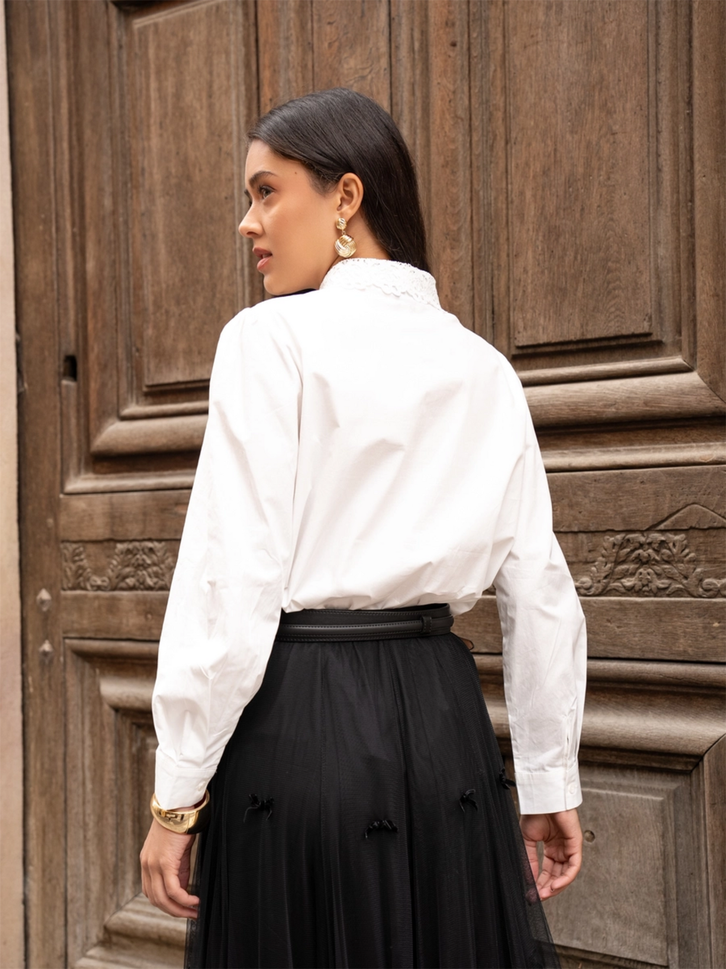 Victorine Cotton Shirt - White