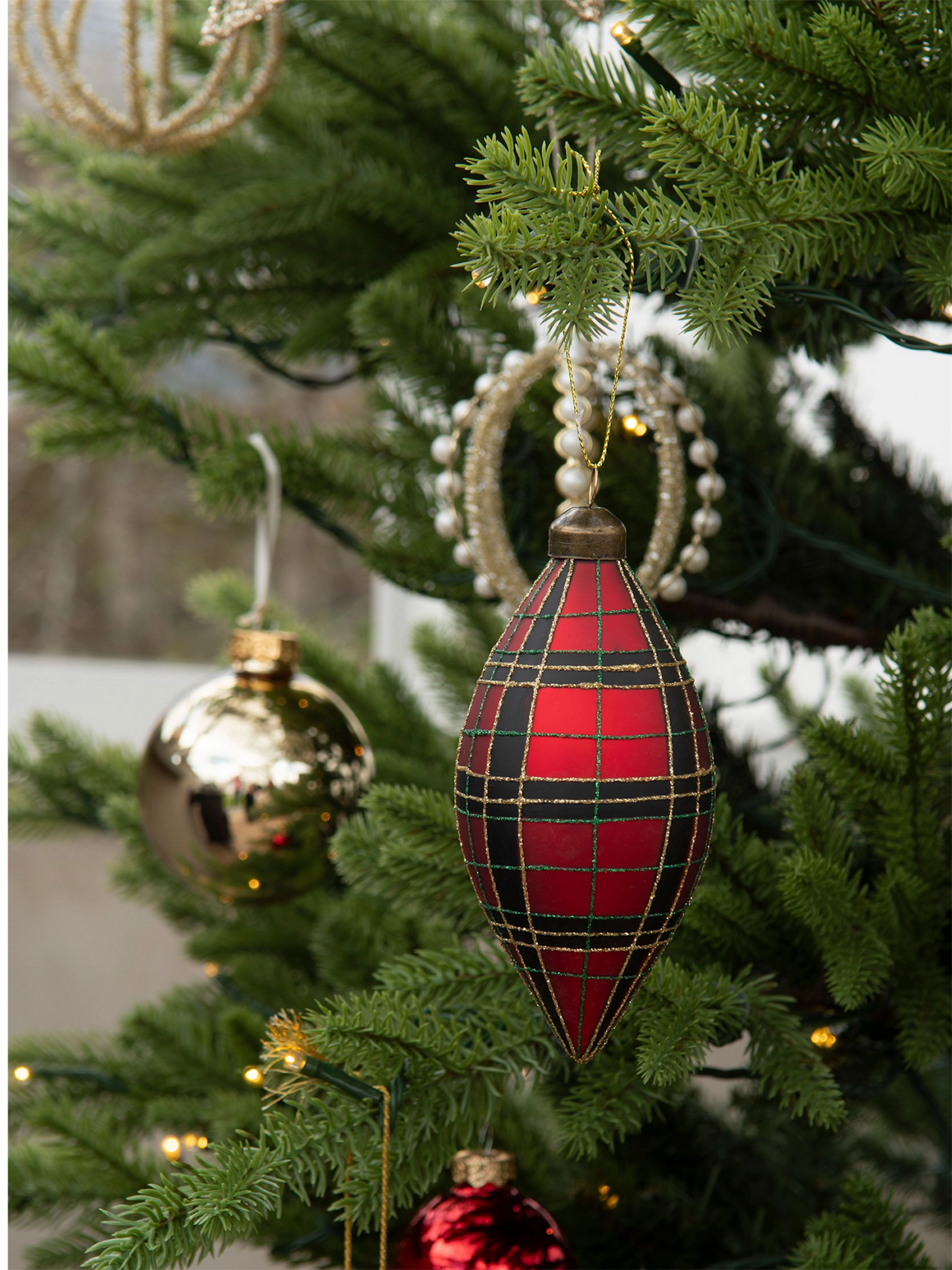 Julekule - Twill Avlang 13cm