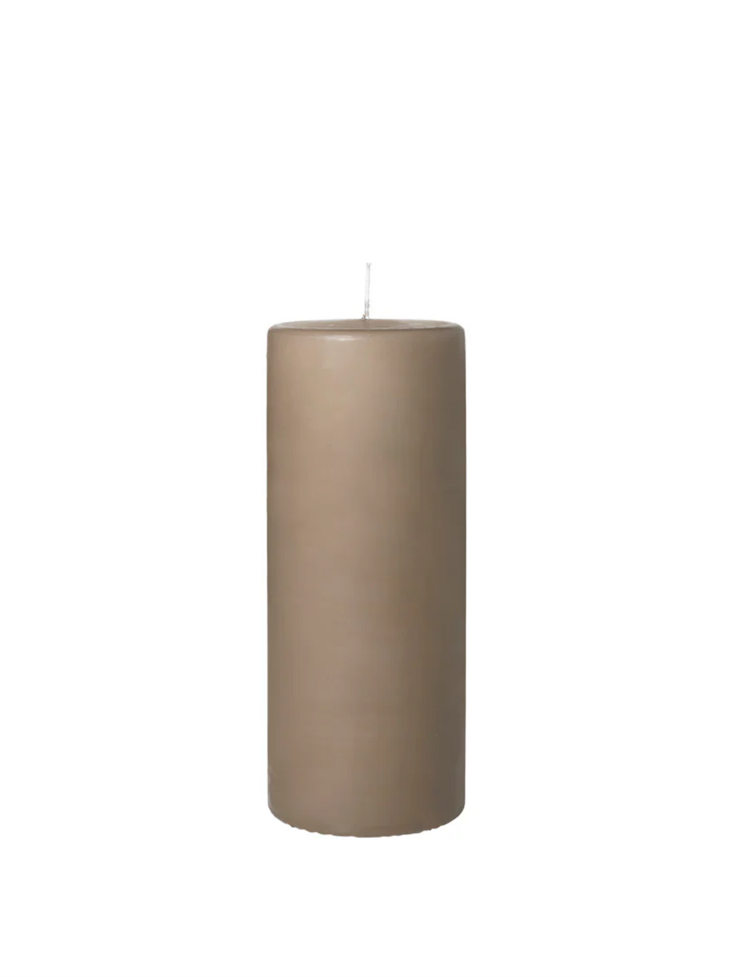 Church Pillar Candle 10x25cm  - Linen