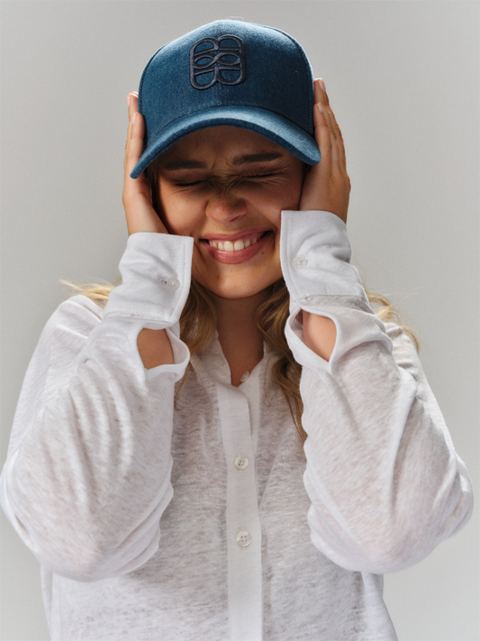 June Denim Cap - Navy