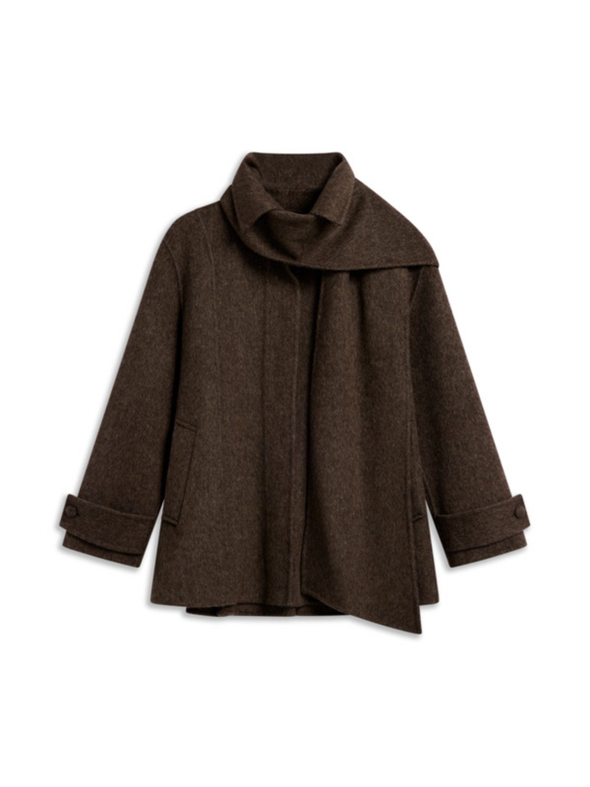 Clara Coat - Dark Brown
