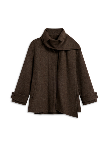Clara Coat - Dark Brown